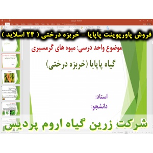 پاپایا, خربزه درختی, میوه گرمسیری, پاورپوینت پاپایا - خربزه درختی, ارائه پاپایا - خربزه درختی, دانلود پاورپوینت پاپایا - خربزه درختی, اسلاید پاپایا - خربزه درختی برای ارائه در کلاس, گیاه شناسی پاپایا, اسم علمی پاپایا, اسم انگلیسی پاپایا, خانواده پاپایا, م